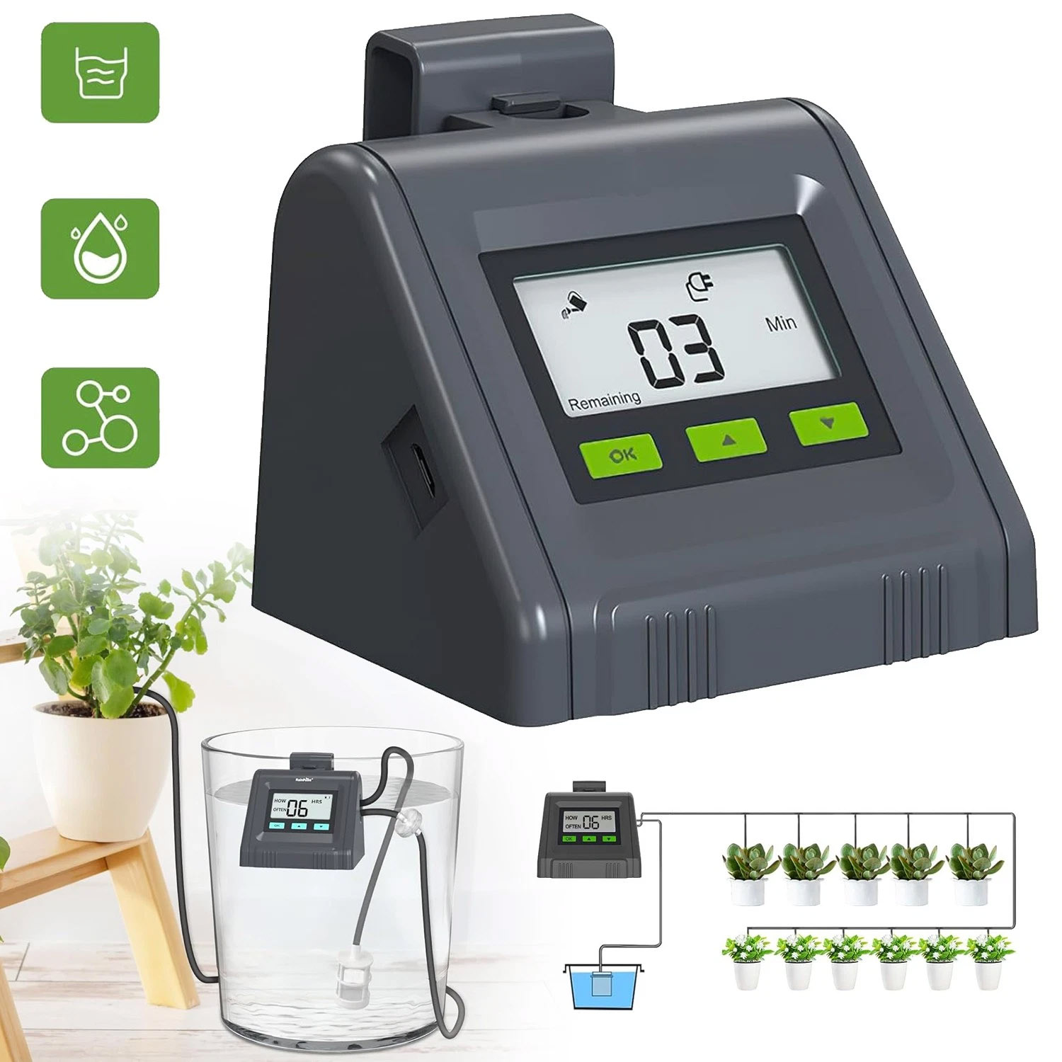 Automatická Sada Pro Kapkové Zavlažování A Zavlažování Vodní Clona Hadice