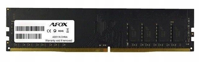 Afox Pamięć do Pc DDR4 8G 2400Mhz Micron Chip Rank1