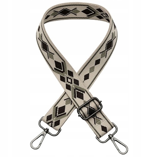 

Pasek Do Torebki Torby Regulowany Beż Grafit