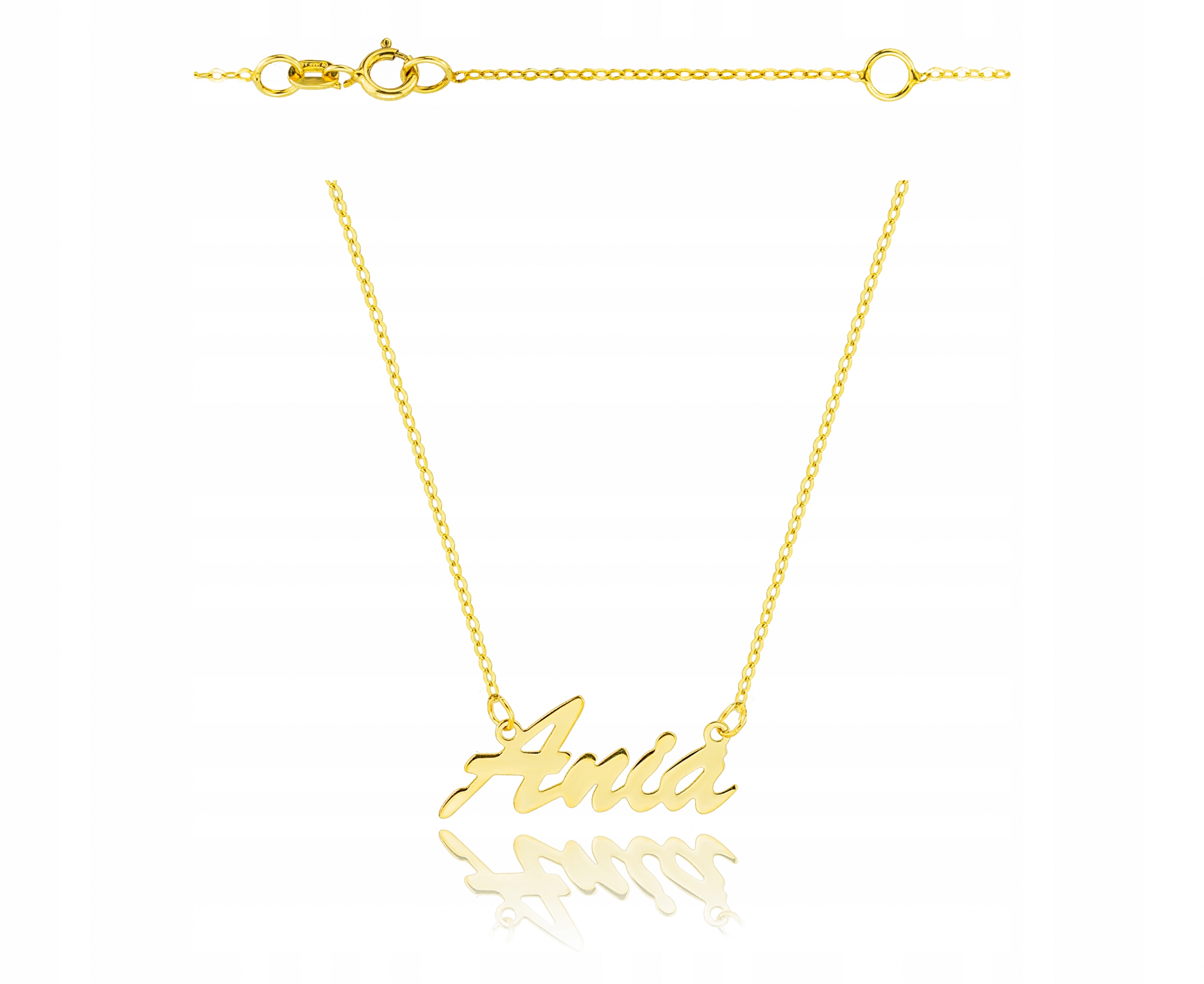 Zlatý náhrdelník 0,585 s vaším jménem Ania a další