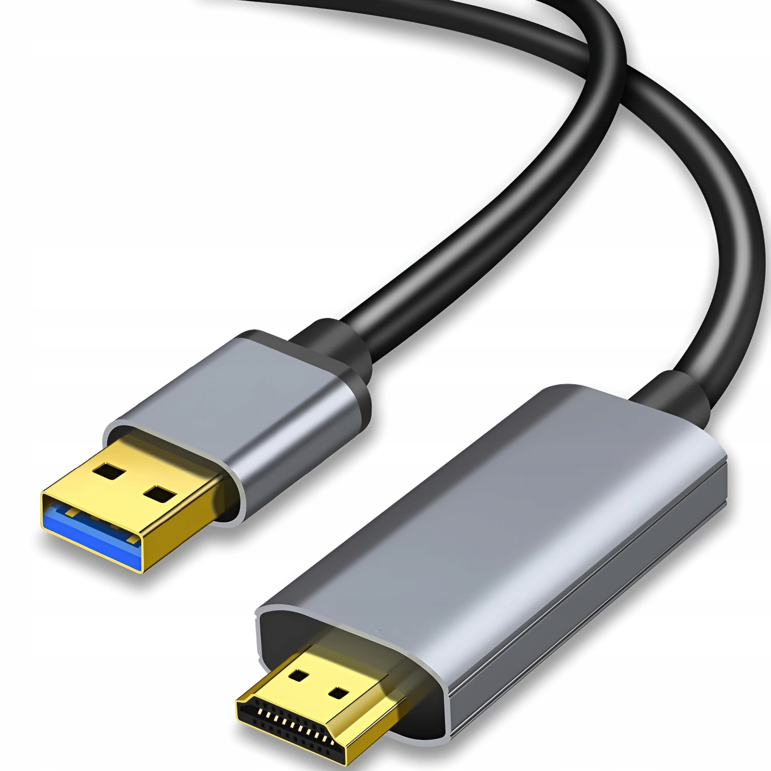 Кабель USB 3.0 Pavel JL-UH3020 к HDMI черный 2 м