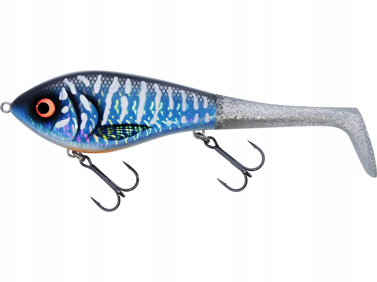 Wobler Westin Swim Tail 12CM 62G Suspending Lagoon Pike 1 Body 2 Tails