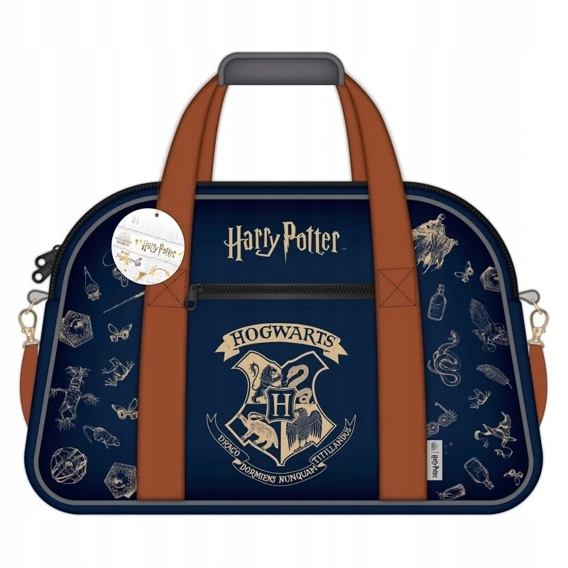 Taška sportovní Navy&Gold, Harry Potter
