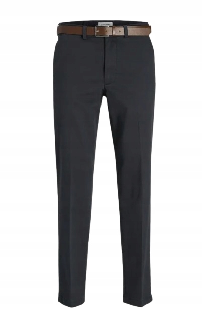 Jack&jones Elegantní Kalhoty V Tmavě Modré Barvě S Páskem 42/32 J_a