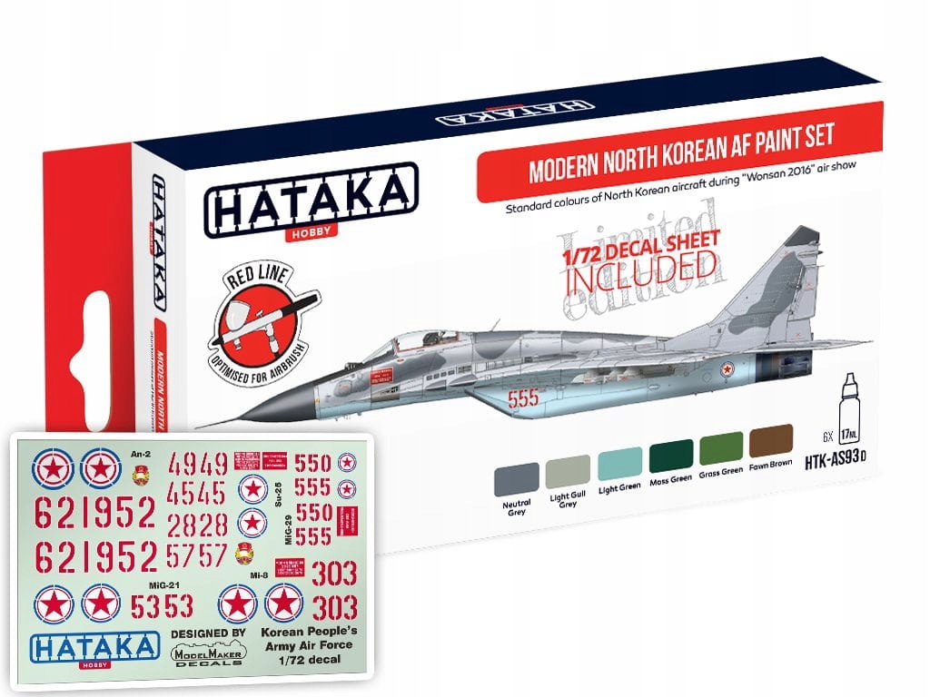 Hataka AS93D Modern North Korean Af paint set obtisky
