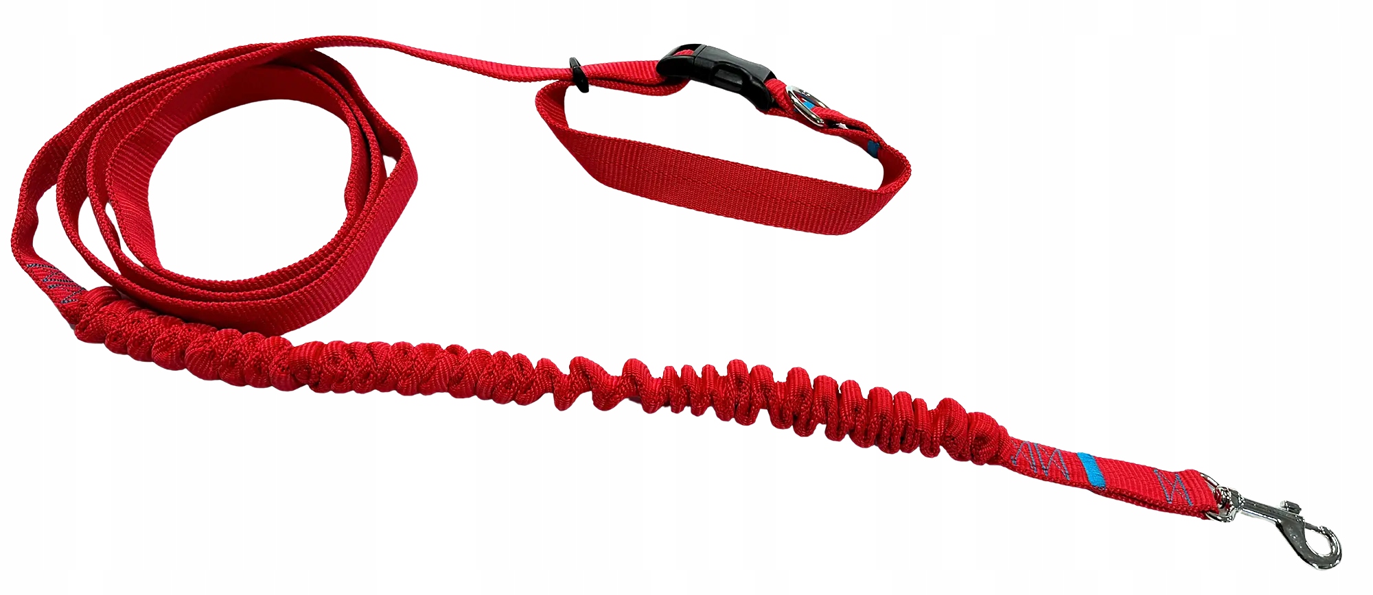 Vodítko pro psa s tlumičem 380 cm Červená Nastavitelná HandsFree Vyrobeno v P