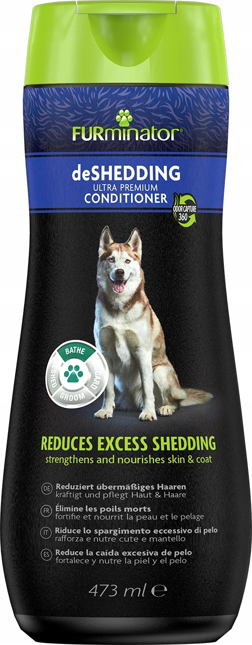 FURminator deShedding Ultra Premium – kondicionér pro psy – 473 ml