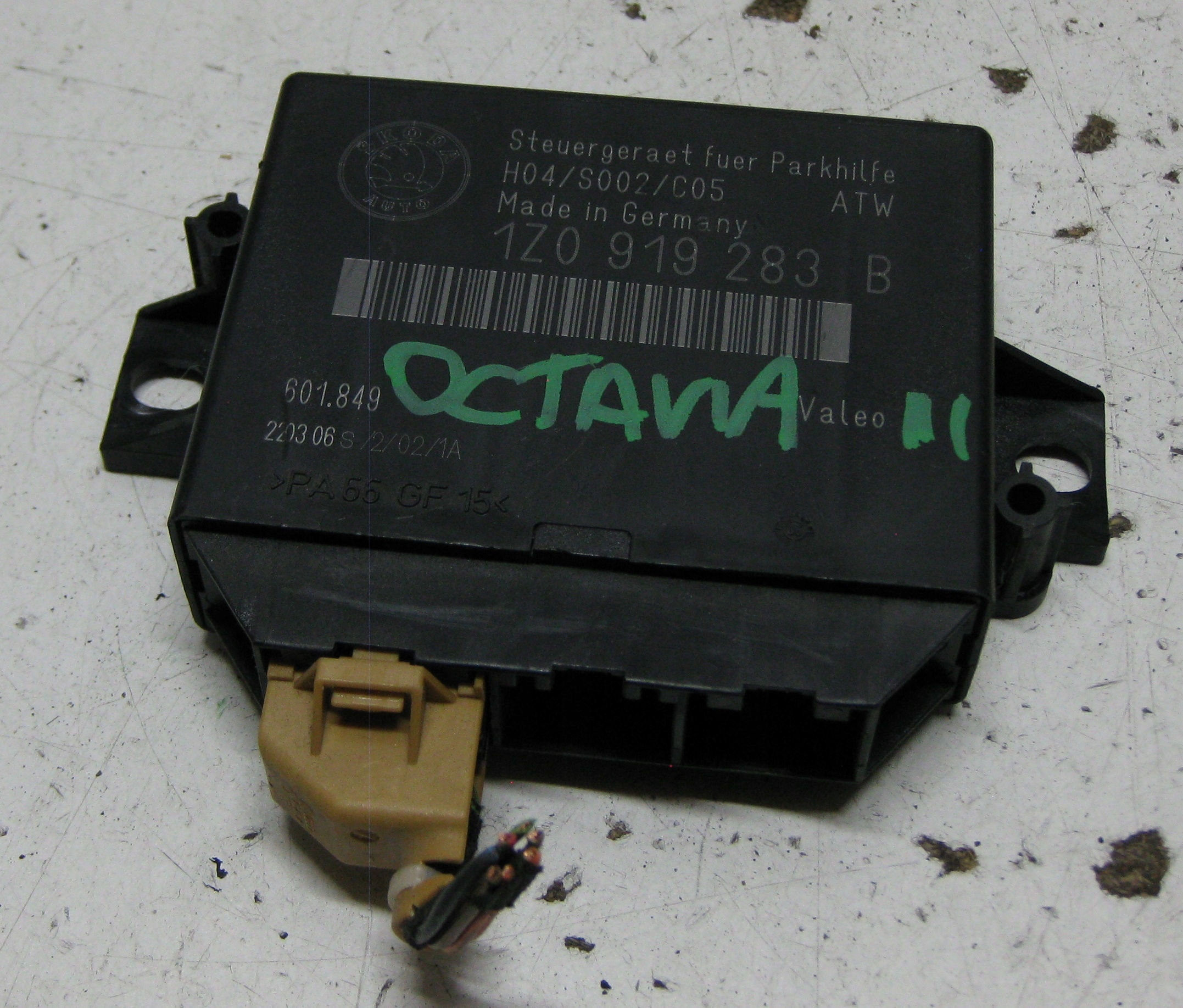 SKODA OCTAVIA II 2.0 TDI 06R modulo PDC 1Z0919283B