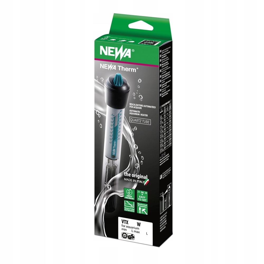 Levně Akvarijní Ohřívač S Termostatem Quarz Přesná Regulace 100 W Newa