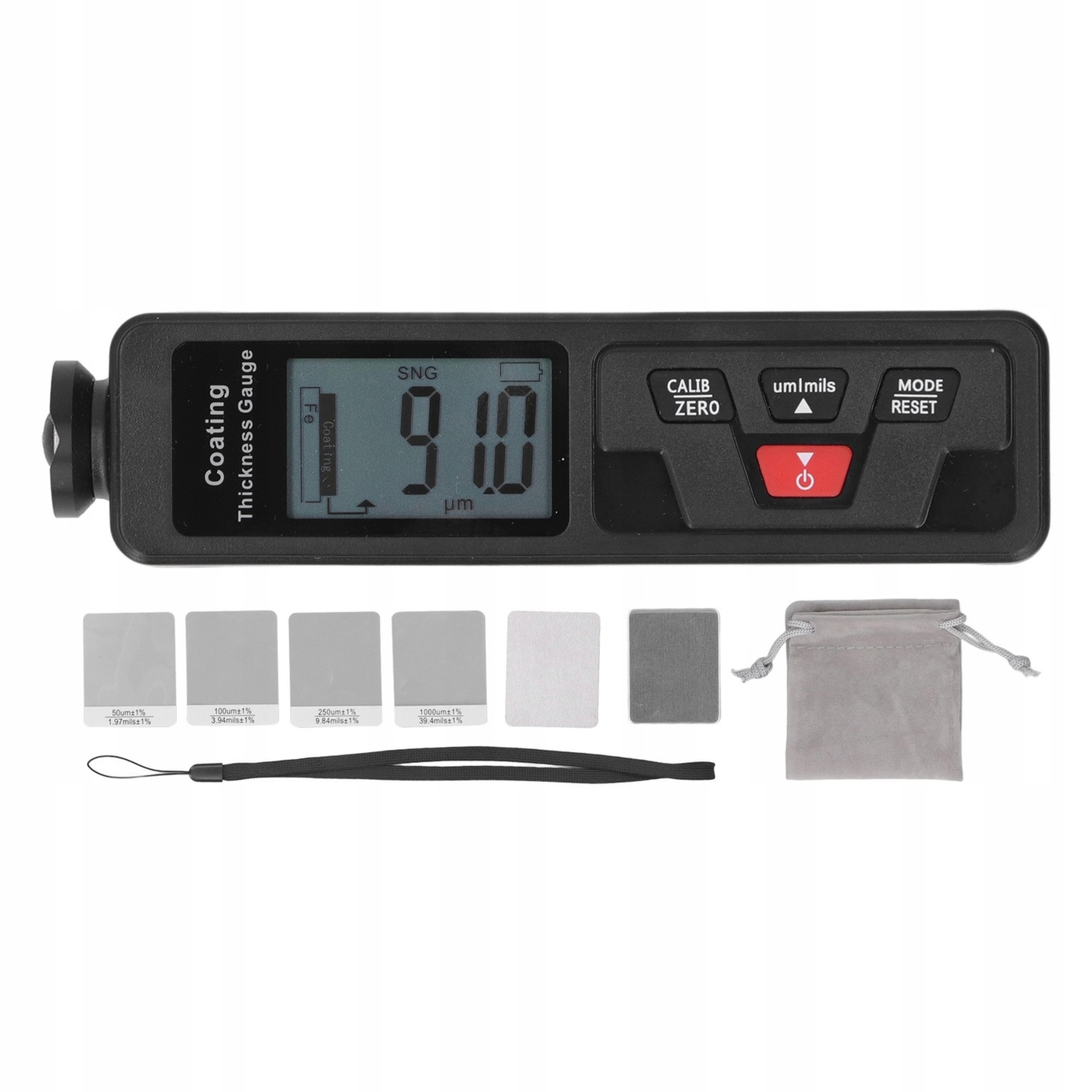 Miernik Lakieru Samochodowego Tester Grubości Fe Nf 1500µm Auto