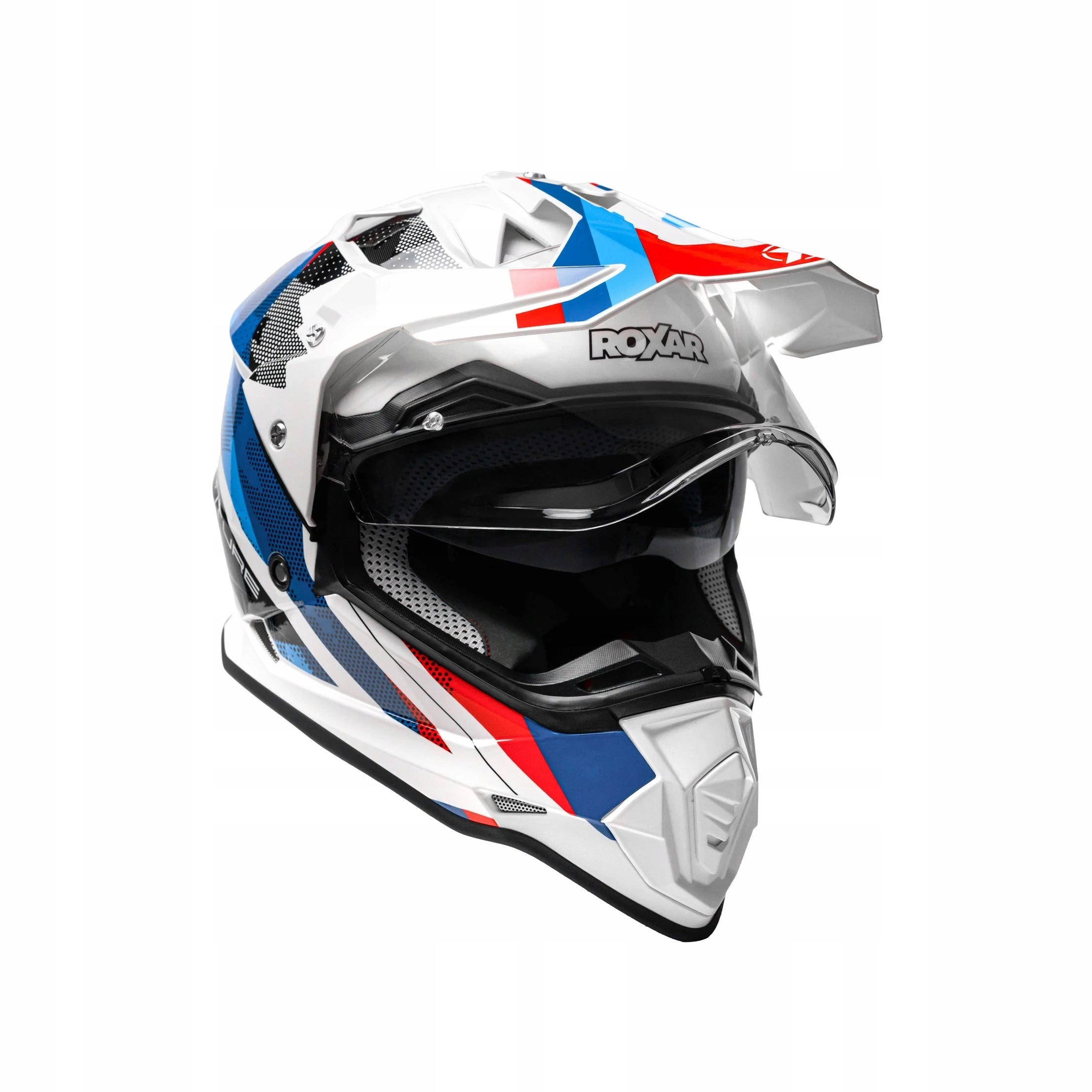 Turistická motocyklová prilba Roxar Adv Wind Rose White S