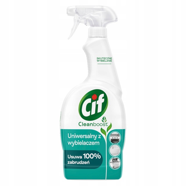 Levně 3x Cif Power Shine Spray Wybielanie i Higiena 750 ml