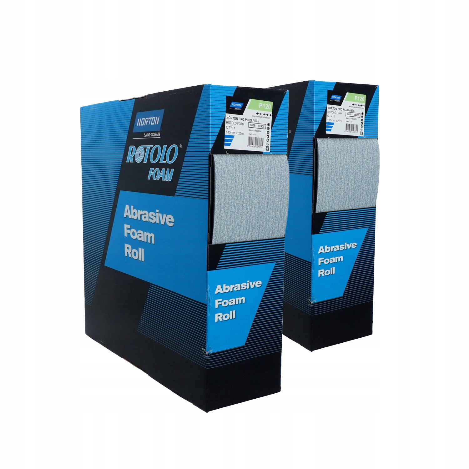 2 x Brúsny papier na špongii Norton Pro+ A975 P120