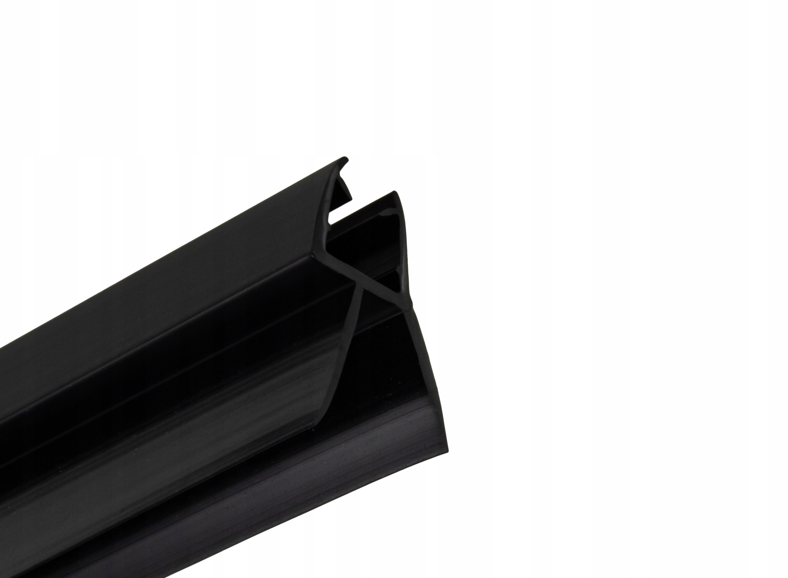 Uszczelka do kabiny prysznicowej czarna 6mm 100cm Typ uszczelnianie