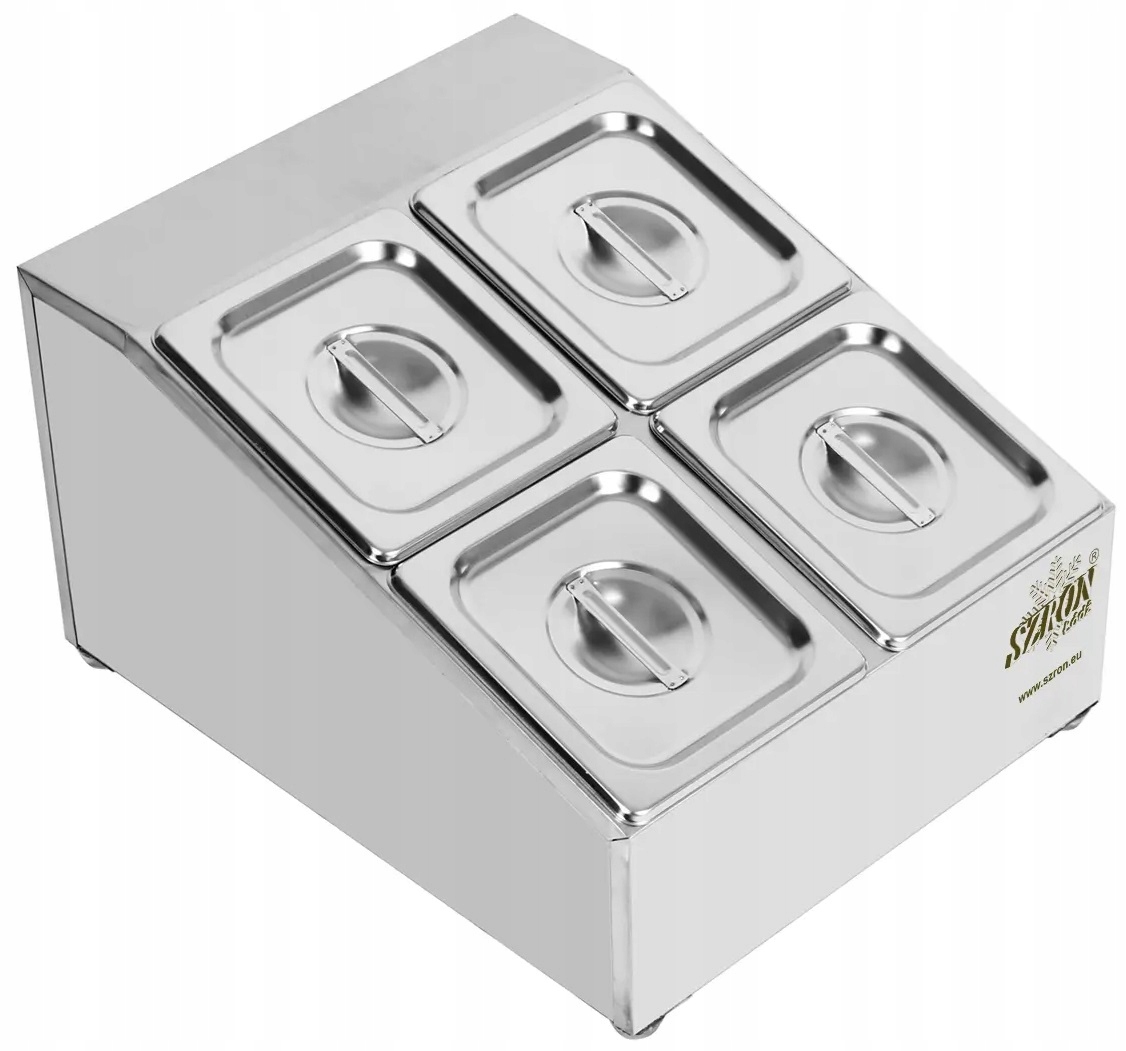 Expozitor 4xGN1/6 100 mm Szron CHD04B