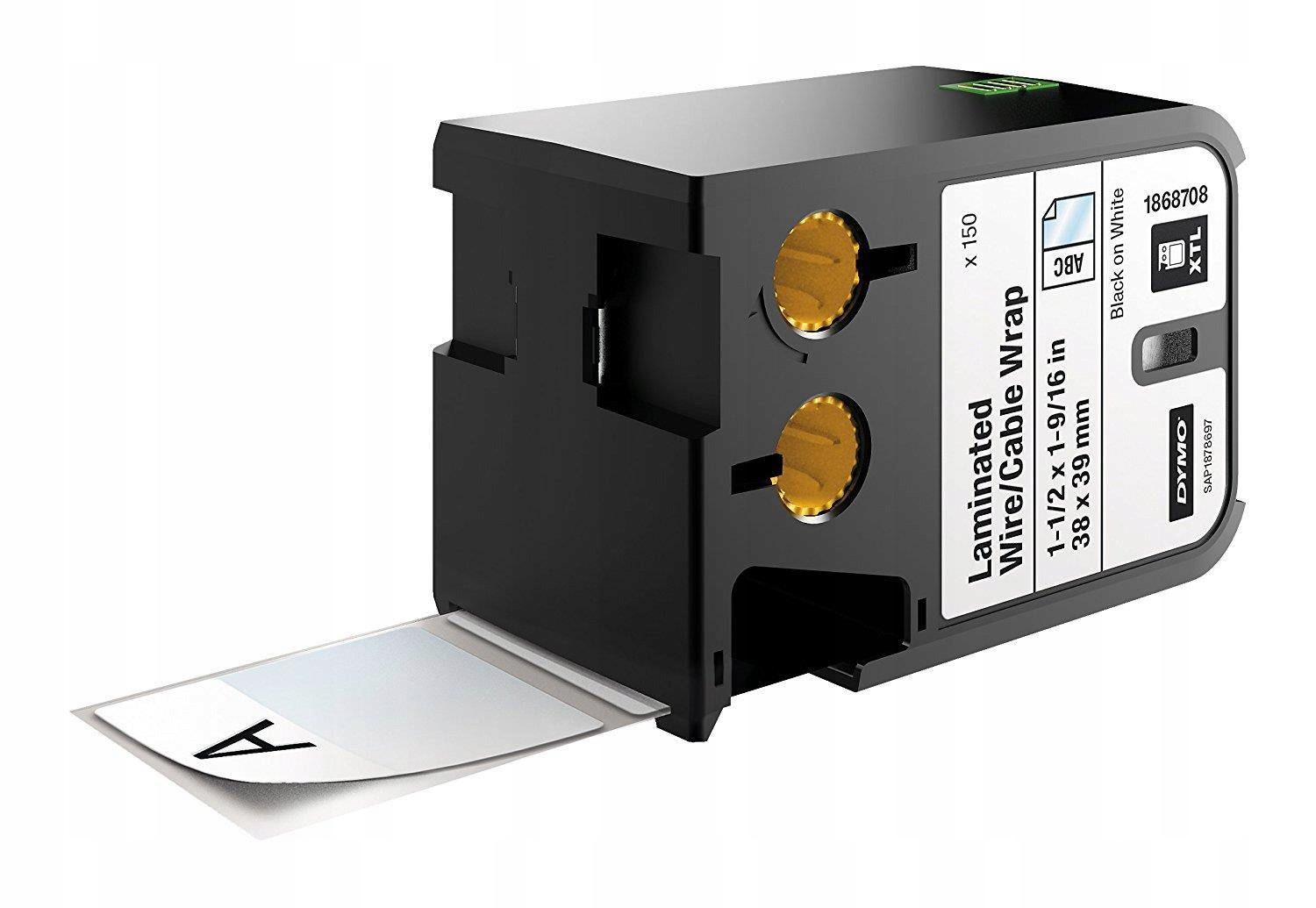 Dymo Xtl 150szt. opasek na kable i przewody 38mm x 39mm biała/czarny nadruk