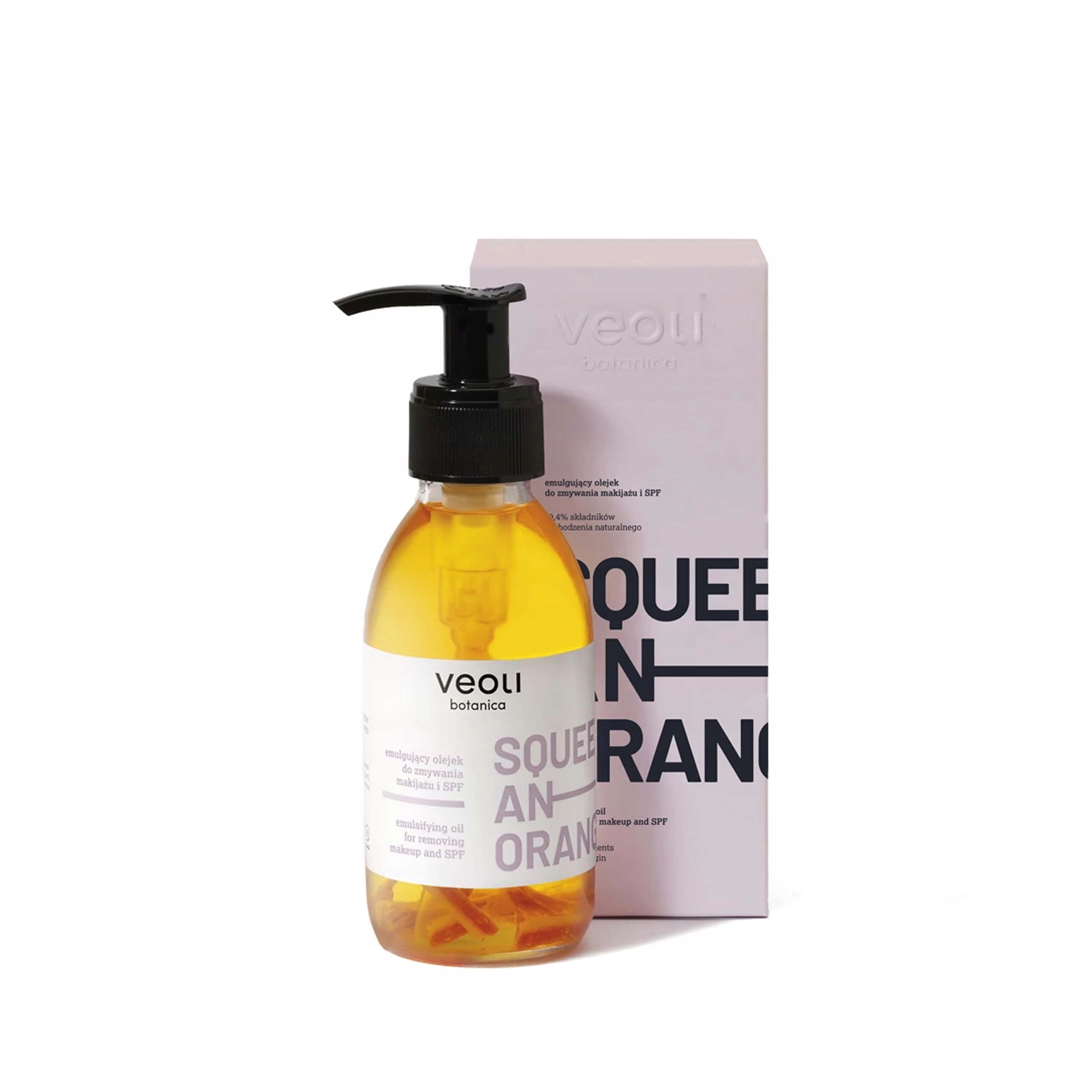 Veoli Botanica emulgující olej na odličování make-upu a Spf Squeeze An Oran