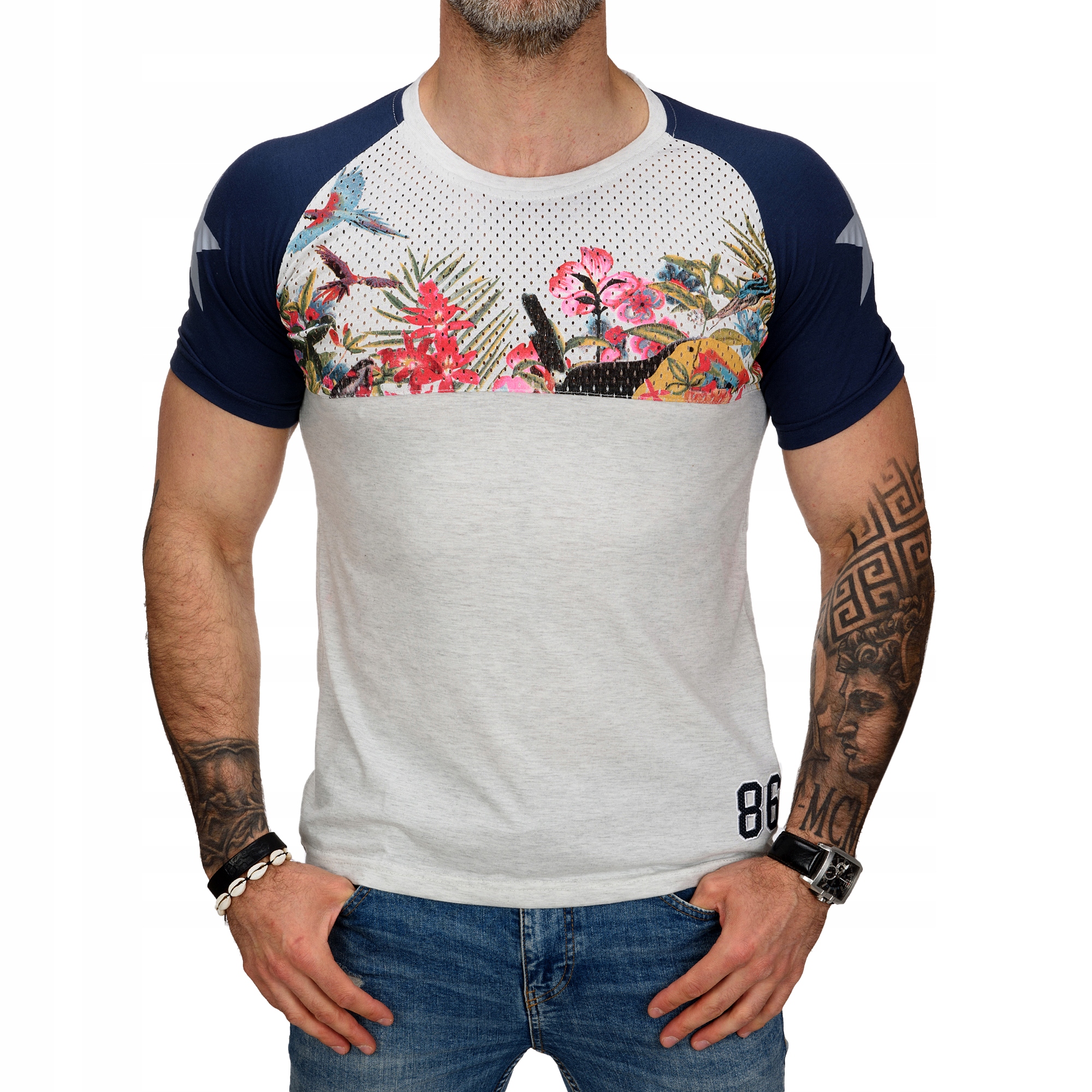 

SL05 roz. M Koszulka Męska Z Nadrukiem