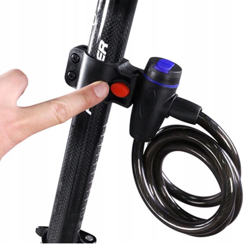 Zapięcie rowerowe na kluczyk mocna kłódka rowery Rodzaj linka