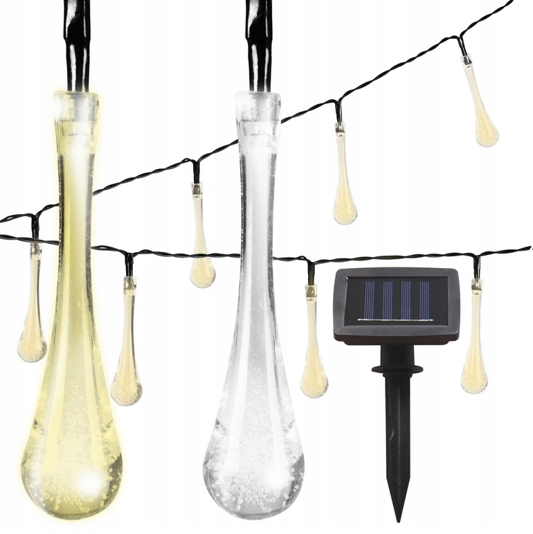 

Girlanda Solarna Ogrodowa Krople Wody 40 Led IP44