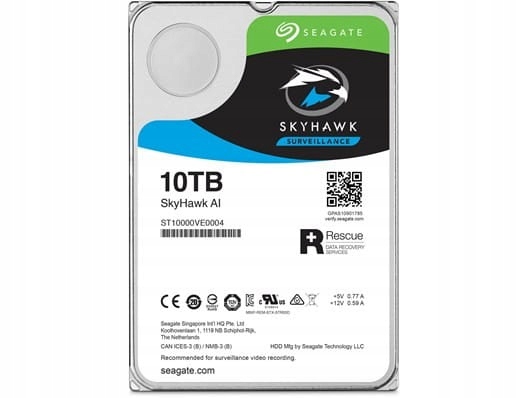 Seagate SkyHawk AI ST10000VE001 10TB 3.5" SAT Producent Seagate