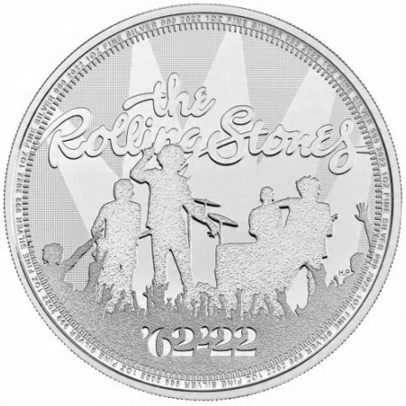 

The Rolling Stones 60 rocznica 1 uncja srebra 2022