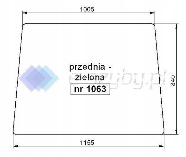 New Holland Ts 90 100 110 115 čelní sklo