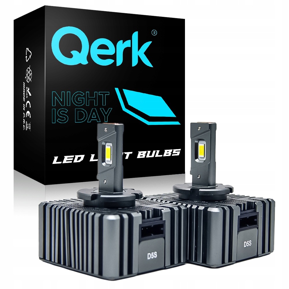 Led žárovky D5S Qerk HR15 P&p Canbus 8400LM 70W sada.