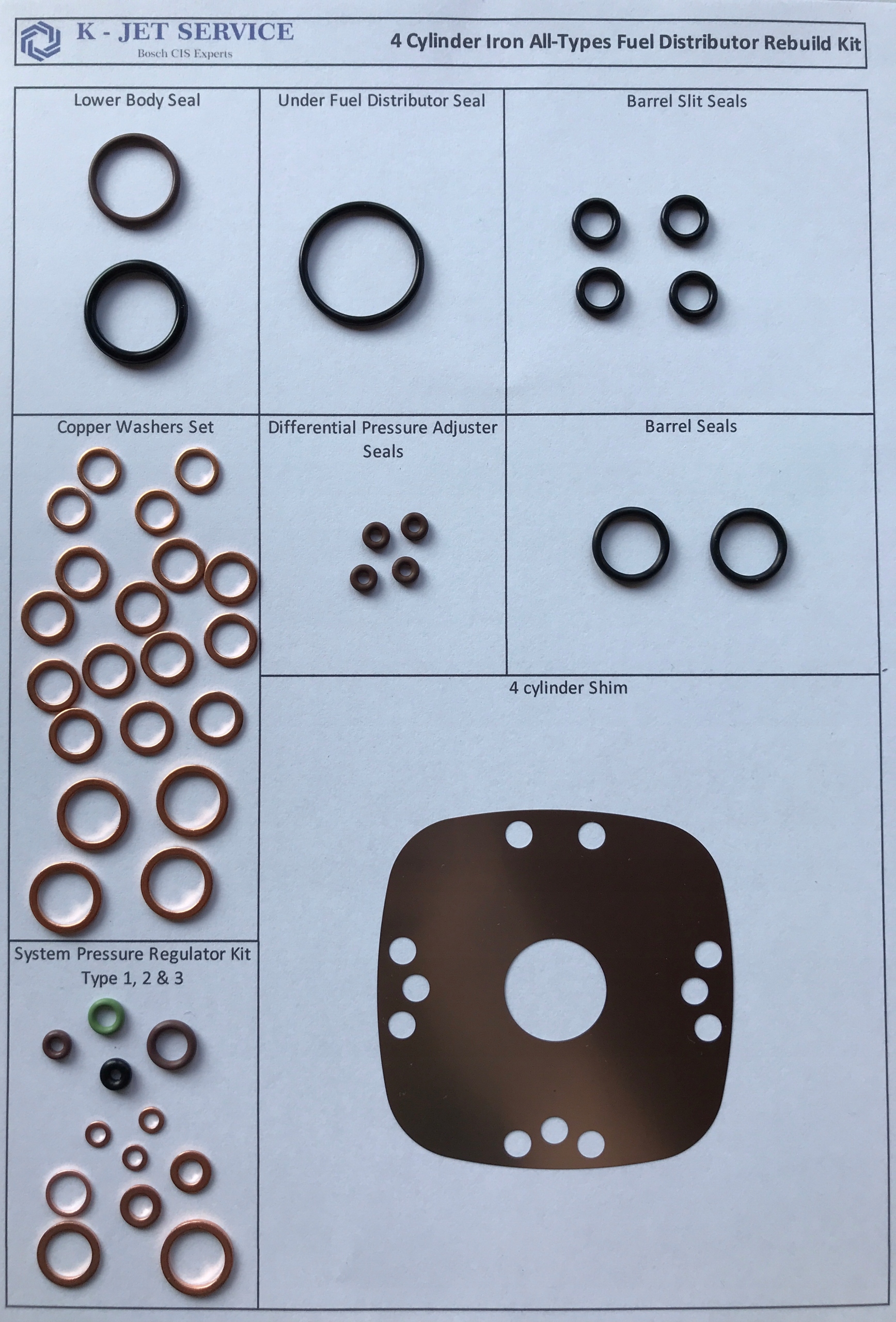 Комплект для ремонта Bosch manifold 4cyl 0438100059