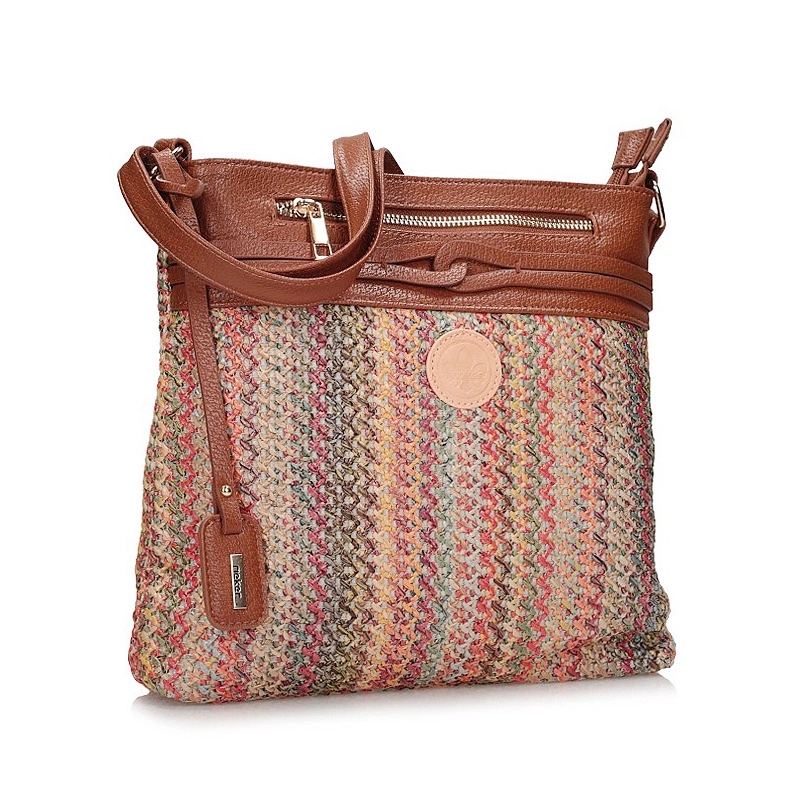 Kabelka Rieker H1519-90 kabelka přes rameno hnědá multicolor přes rameno se zipem