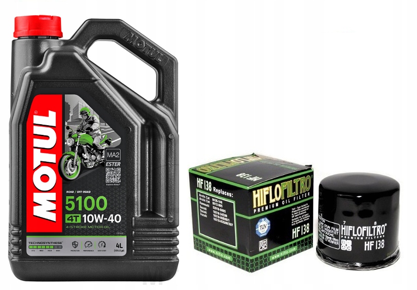 

Olej Motul 5100 10W40 4l filtr oleju zestaw Yamaha