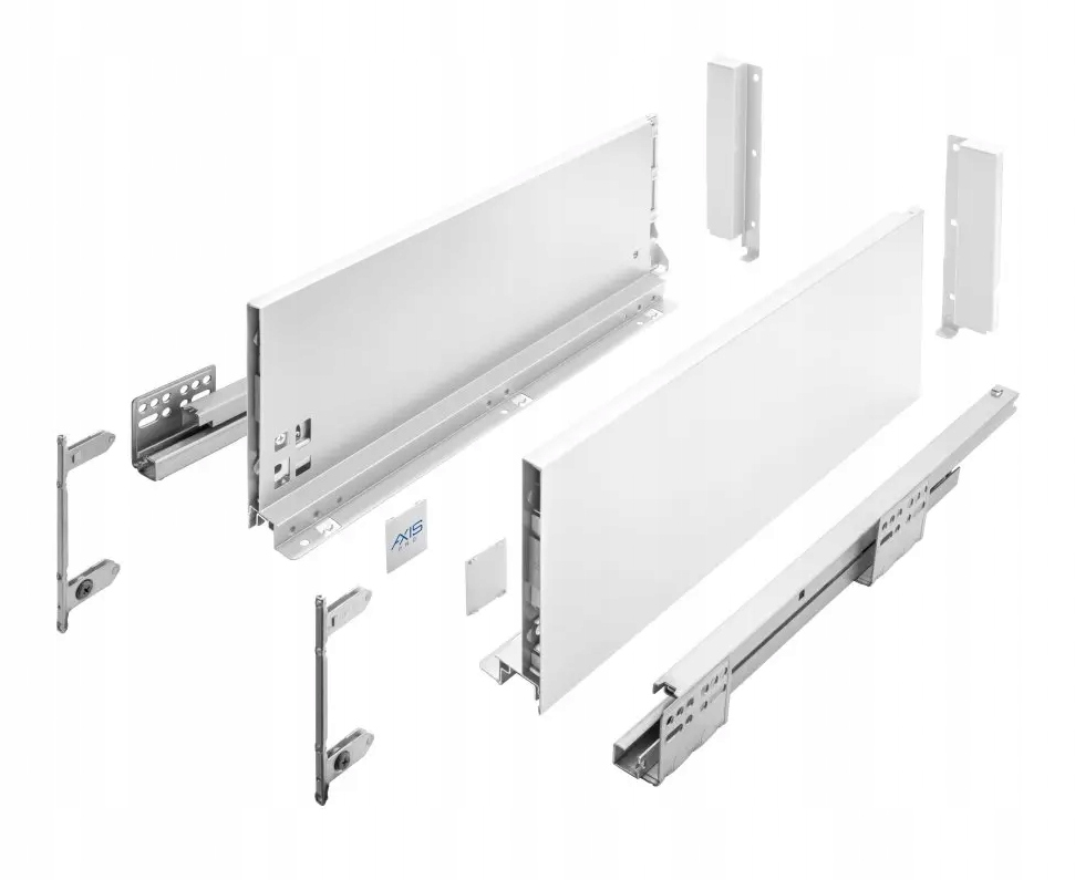 Szuflada Gtv Axis Pro H-167 L-500 Biała cichy domyk Wysoka