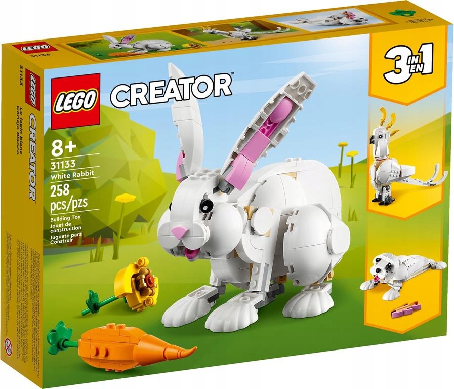

Klocki Lego Creator 31133 Biały Królik Papuga Foka