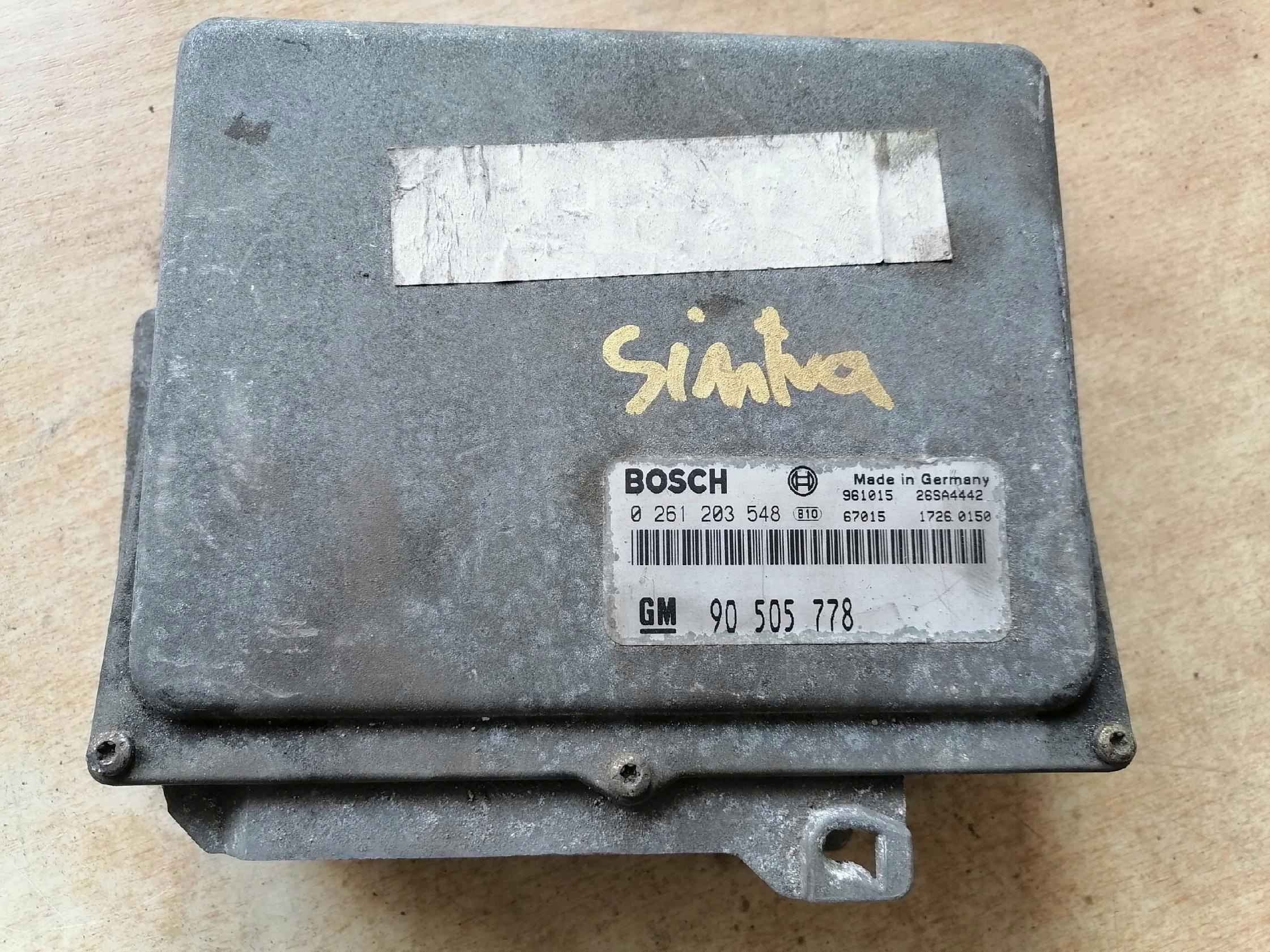 OPEL 2.2 control unit of the engine 90505778 0261203548