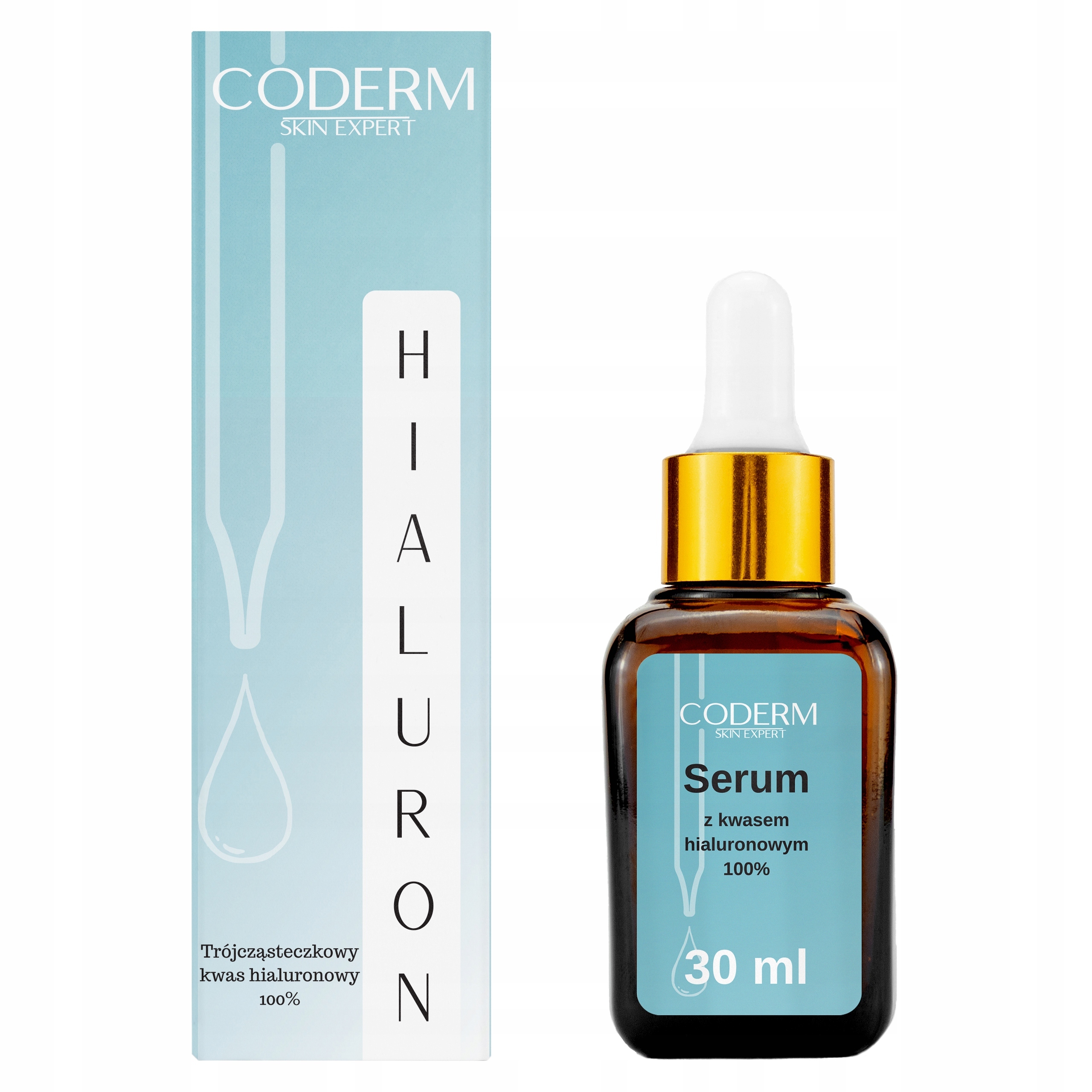 Sérum s kyselinou hyaluronovou Coderm 30 ml Trojmolekulární pro krém nebo masku