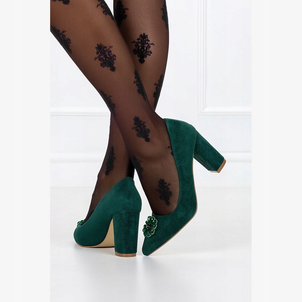 CZÓŁENKA NA SŁUPKU Z KRYSZTAŁKAMI WKŁADKA SKÓRA 37 Marka Casu