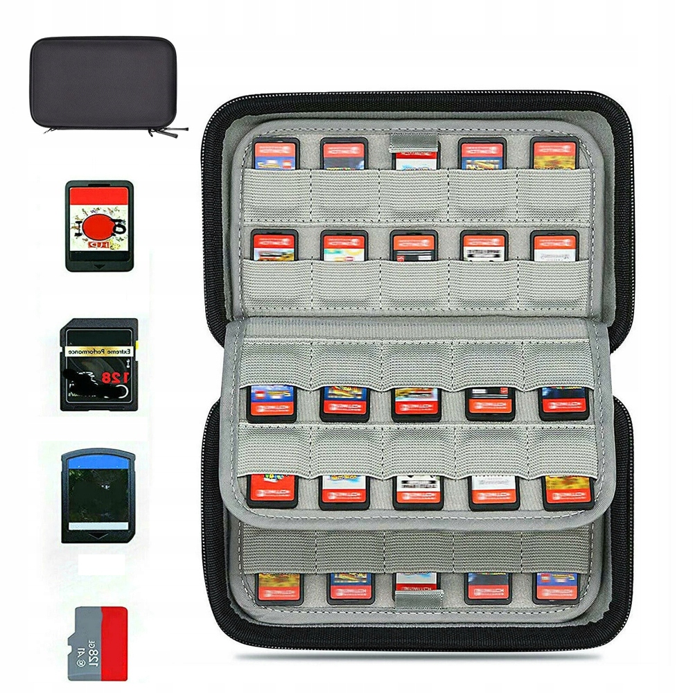 

Etui Walizka Torba Do Gier 80 Switch Lub Kart Sd