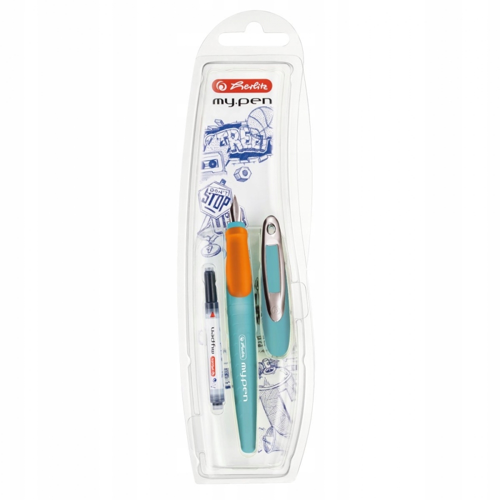 

Pióro wieczne Herlitz My Pen R turkus/pomarańcz
