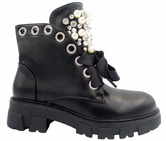 

Buty Botki Workery Damskie Trapery na Platformie