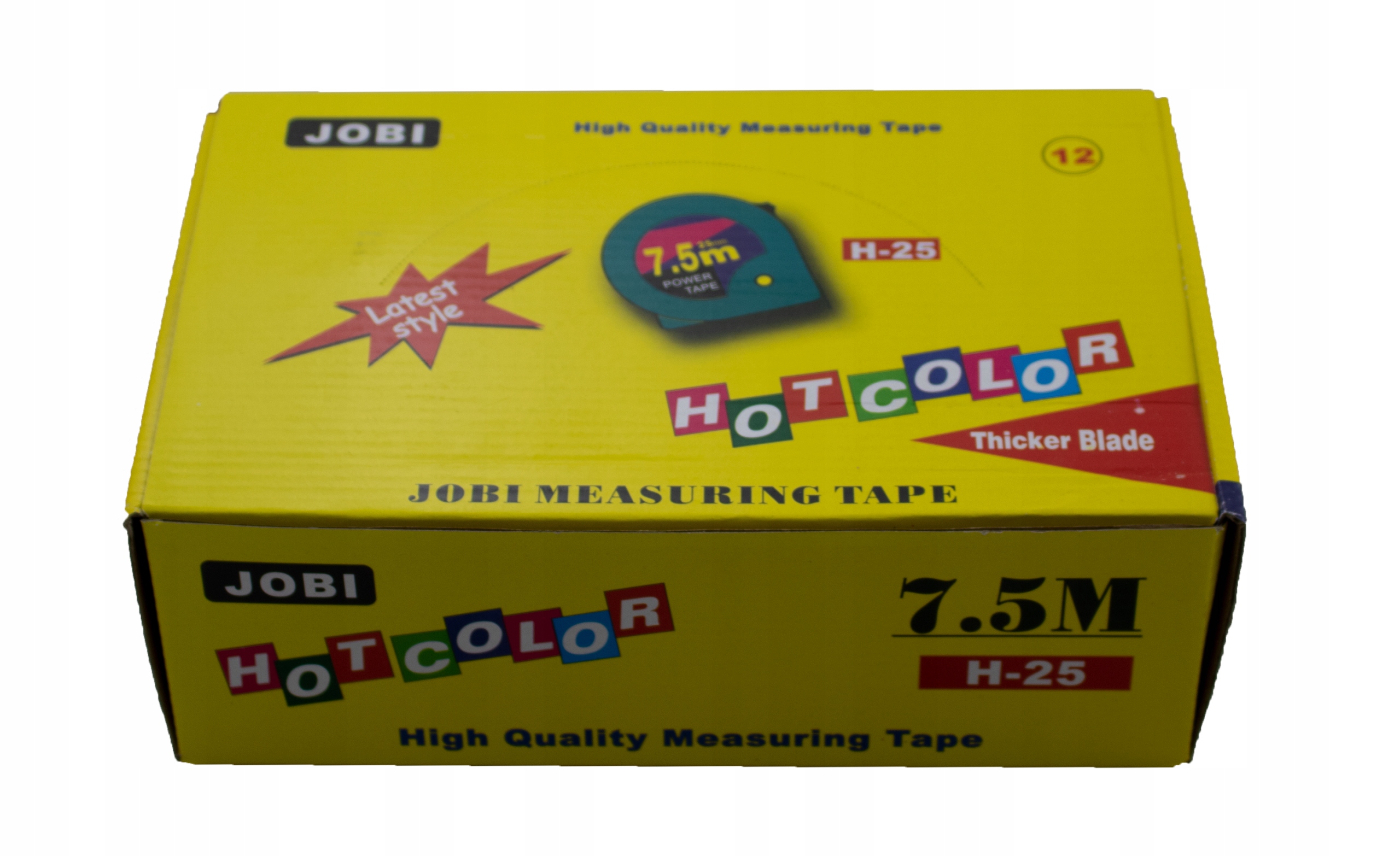 Jobi 13107 Miara miarka zwijana 7,5m Zestaw 12szt. Długość 7.5 m