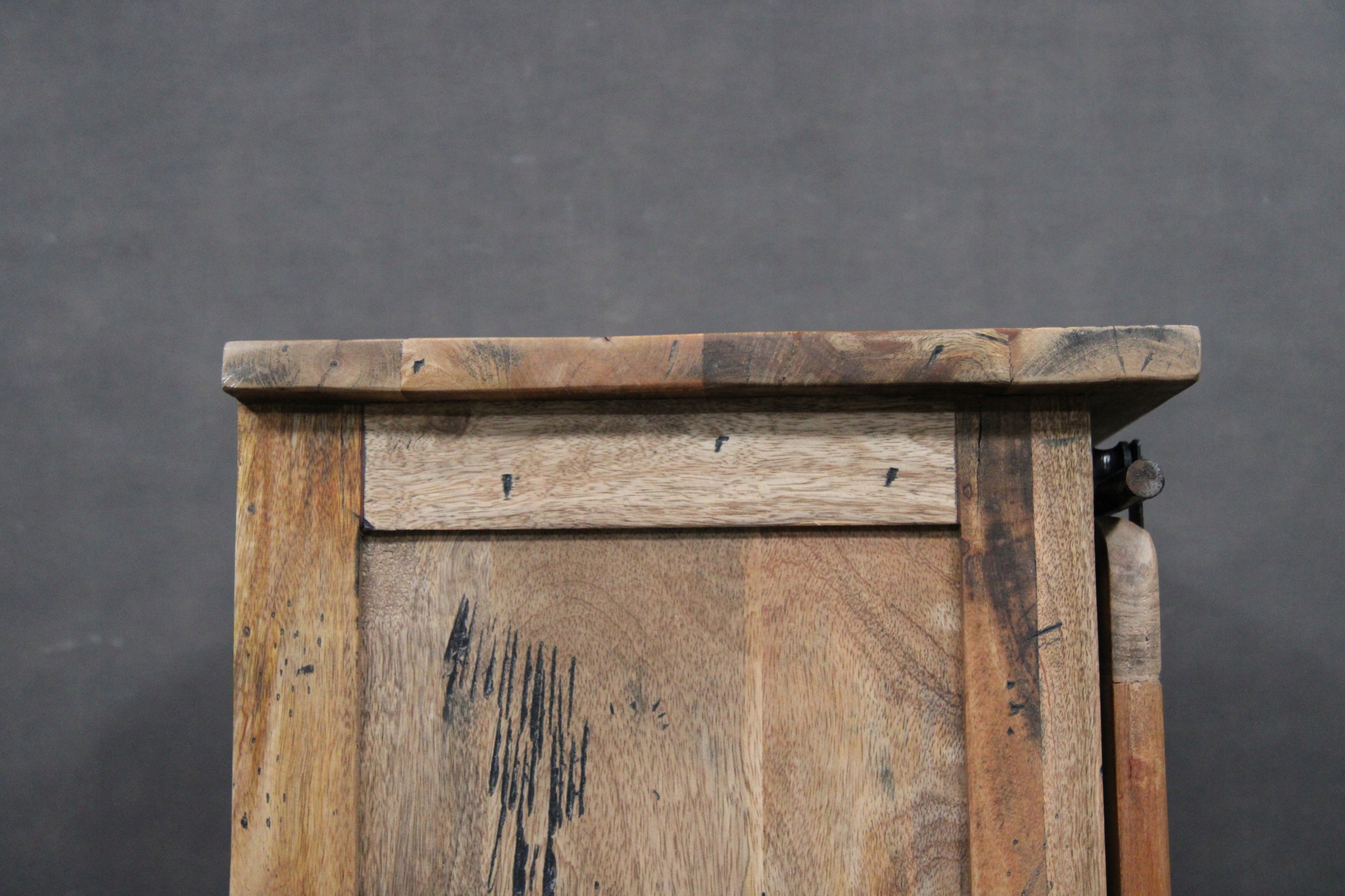 REGAŁ LOFT Drewniany lite Drewno Mango VINTAGE Szafka z półkami LOFTOWY Montaż meble złożone