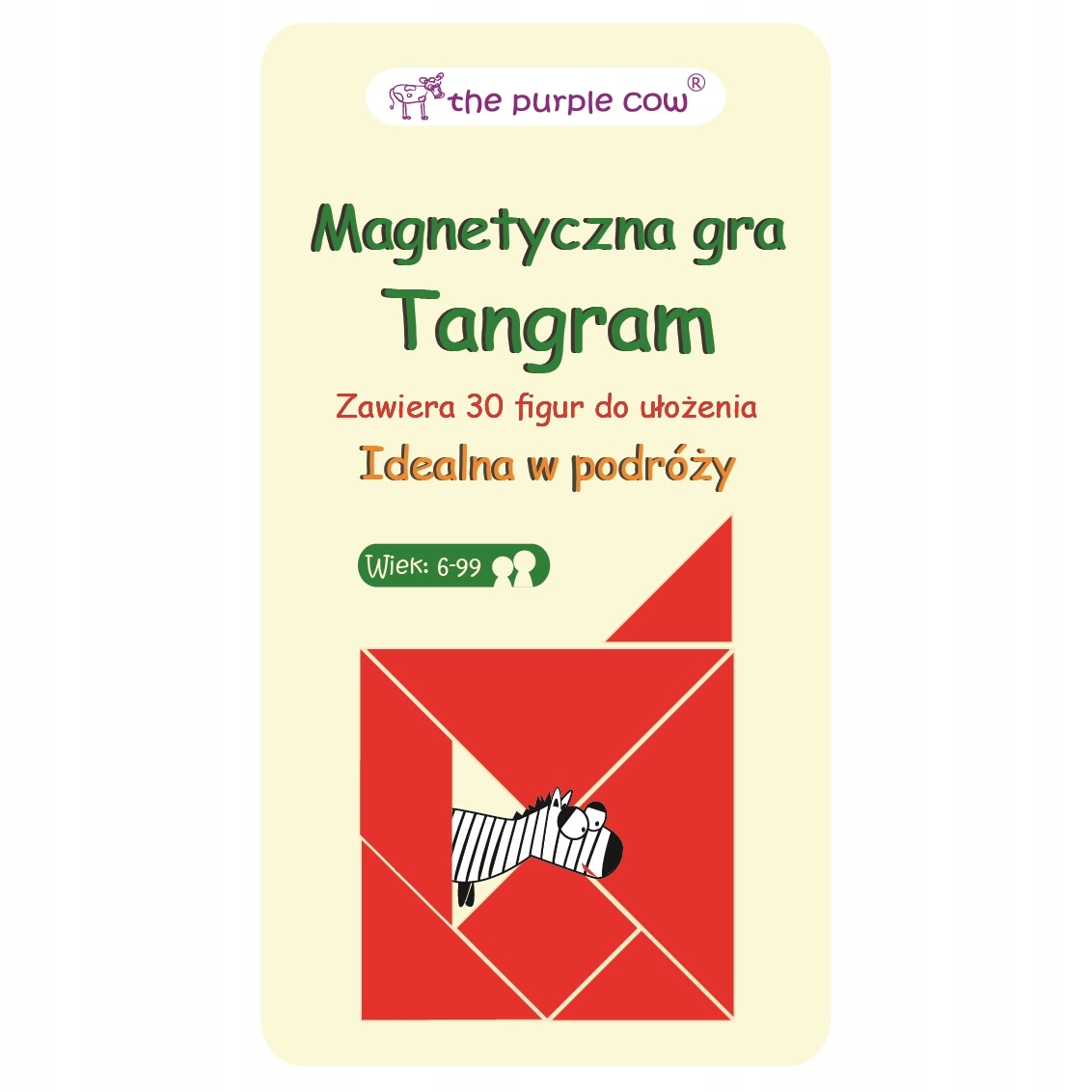 

Podróżna gra magnetyczna The Purple Cow Tangram
