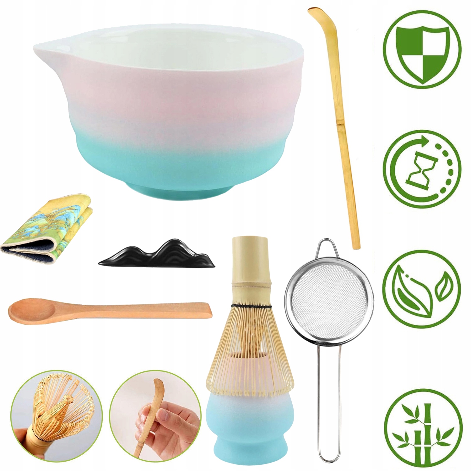 8-DÍLNÁ Sada Pro Matcha Obřad, Sada Na Přípravu Čaje Matcha