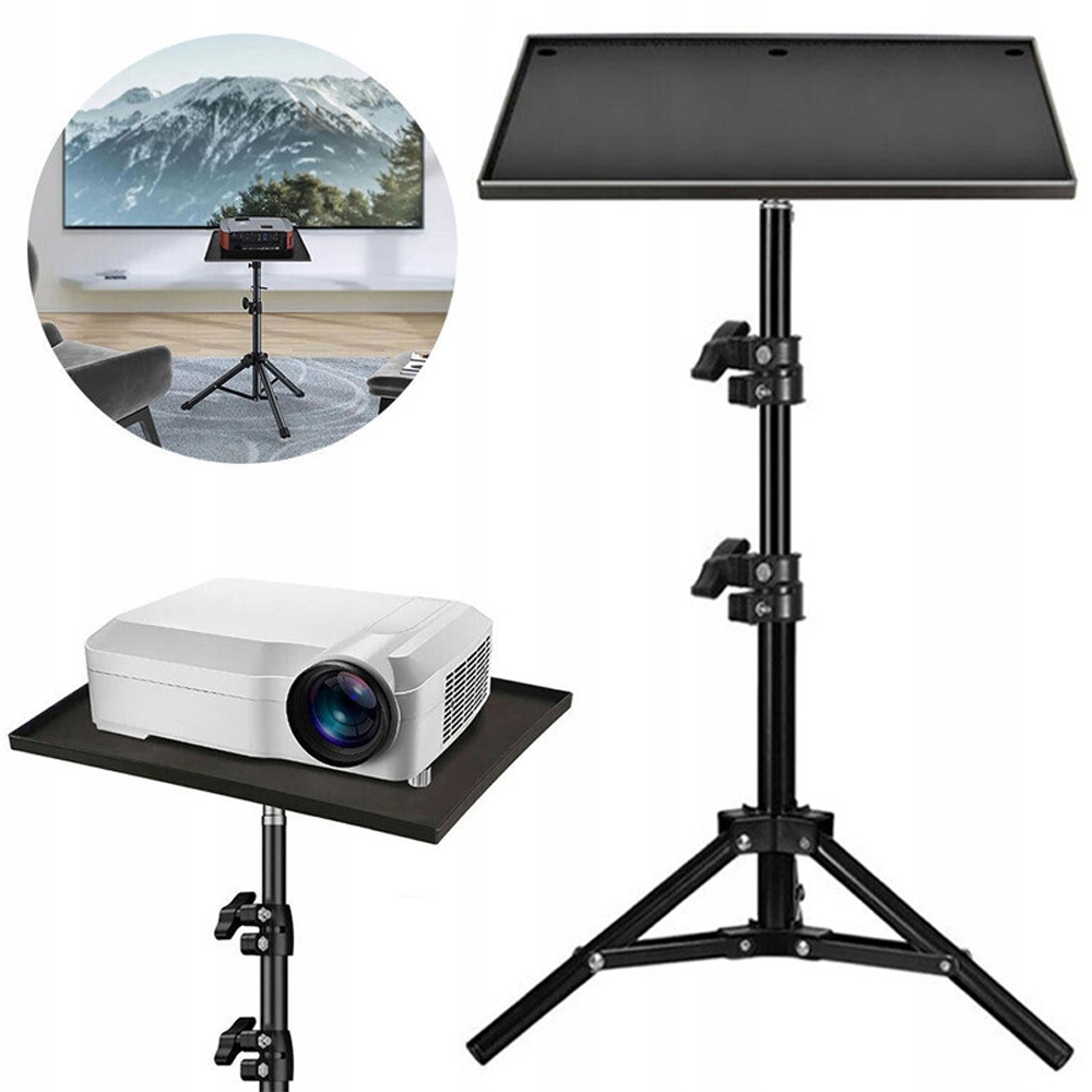 STATYW STOJAK UCHWYT DO PROJEKTORA LAPTOPA REGULACJA WYSOKOŚCI 160 CM