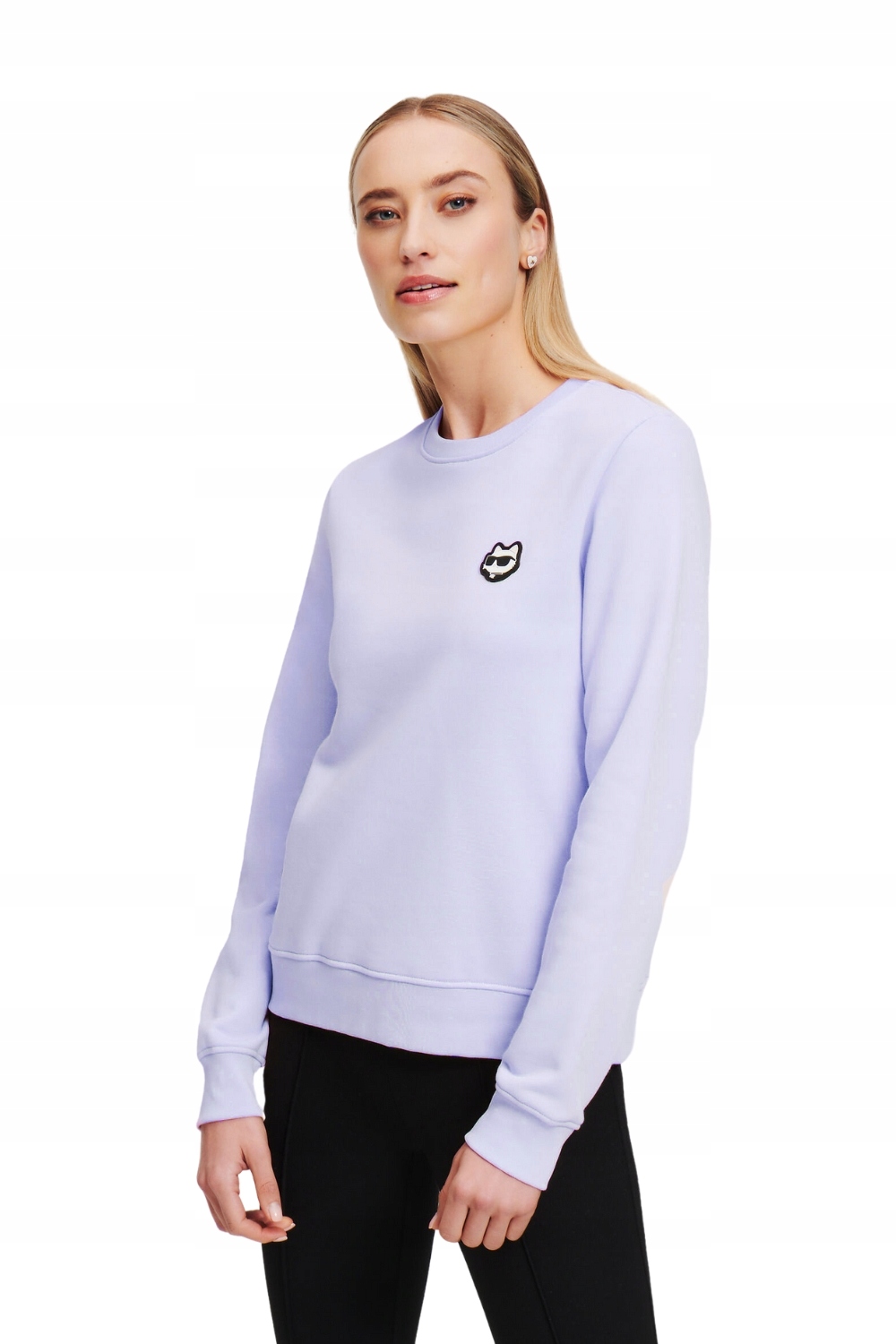 Karl Lagerfeld Levandulová dámská mikina Ikonik 2.0 S