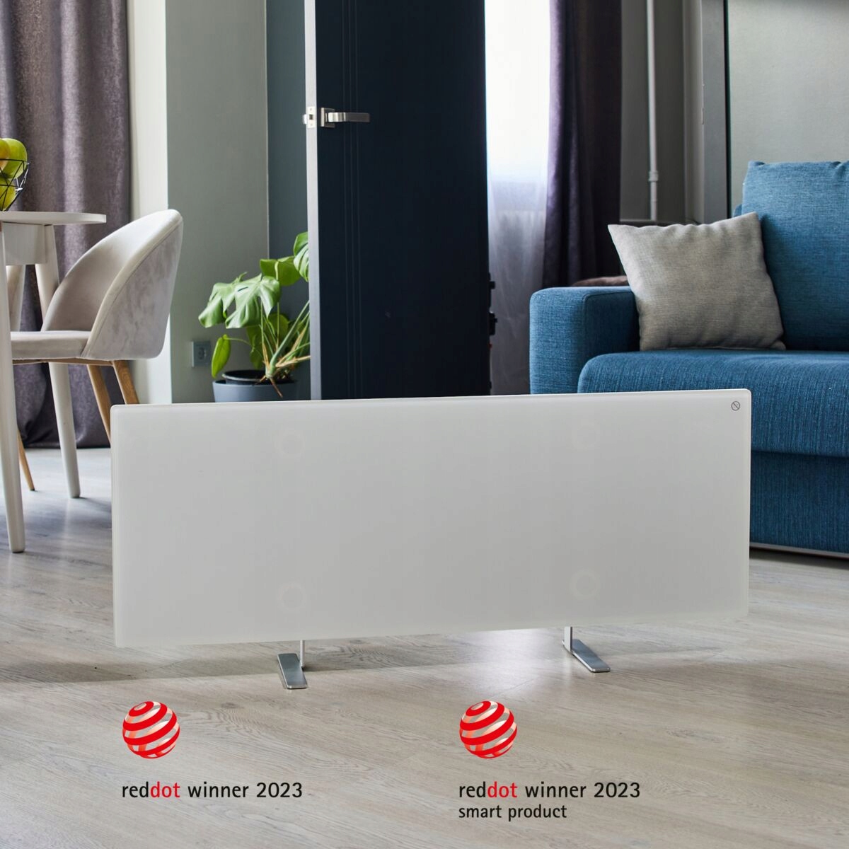 AENO GH1S Grzejnik szklany Smart 700W aplikacja biały wtyczka EU — 25