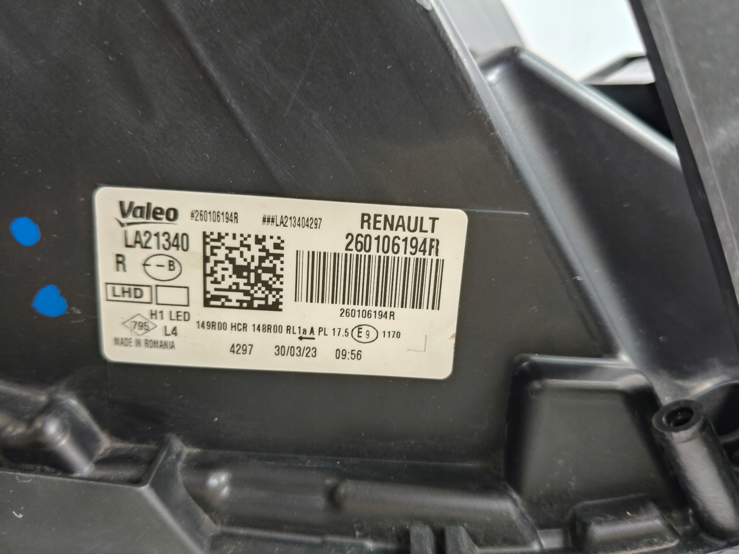 light right REFLEKTOR DACIA DUSTER II 21- LIFT FULL LED