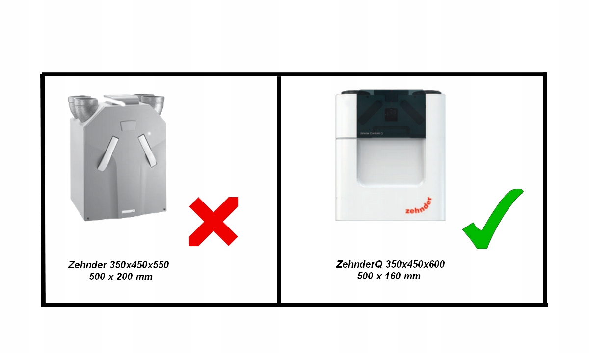 Filtr antysmogowy do rekuperatora Zehnder Comfoair Q350 Q450 Q600 F7 1 szt. Marka Filtrant