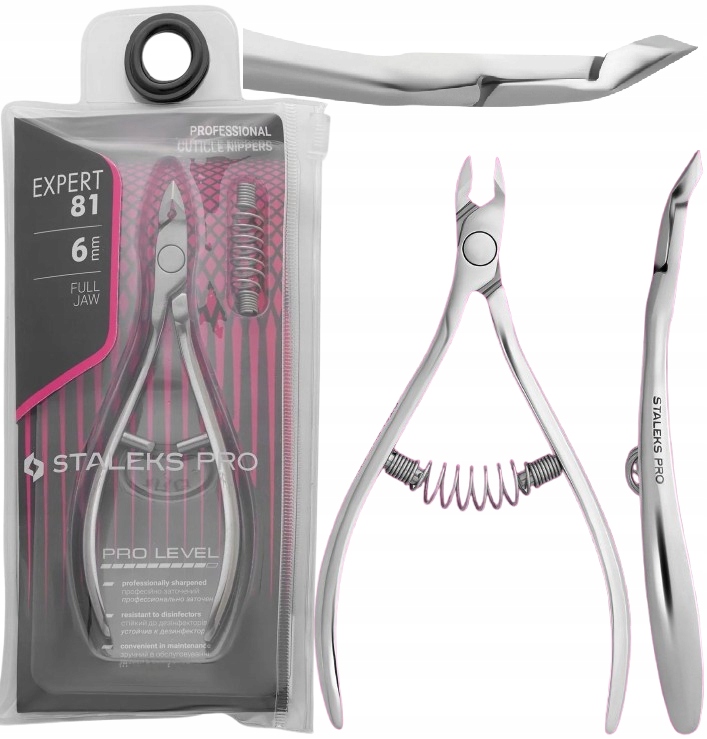 Profesionální kleště na kůži 81 6 mm Staleks Vysoce legovaná nerezová ocel