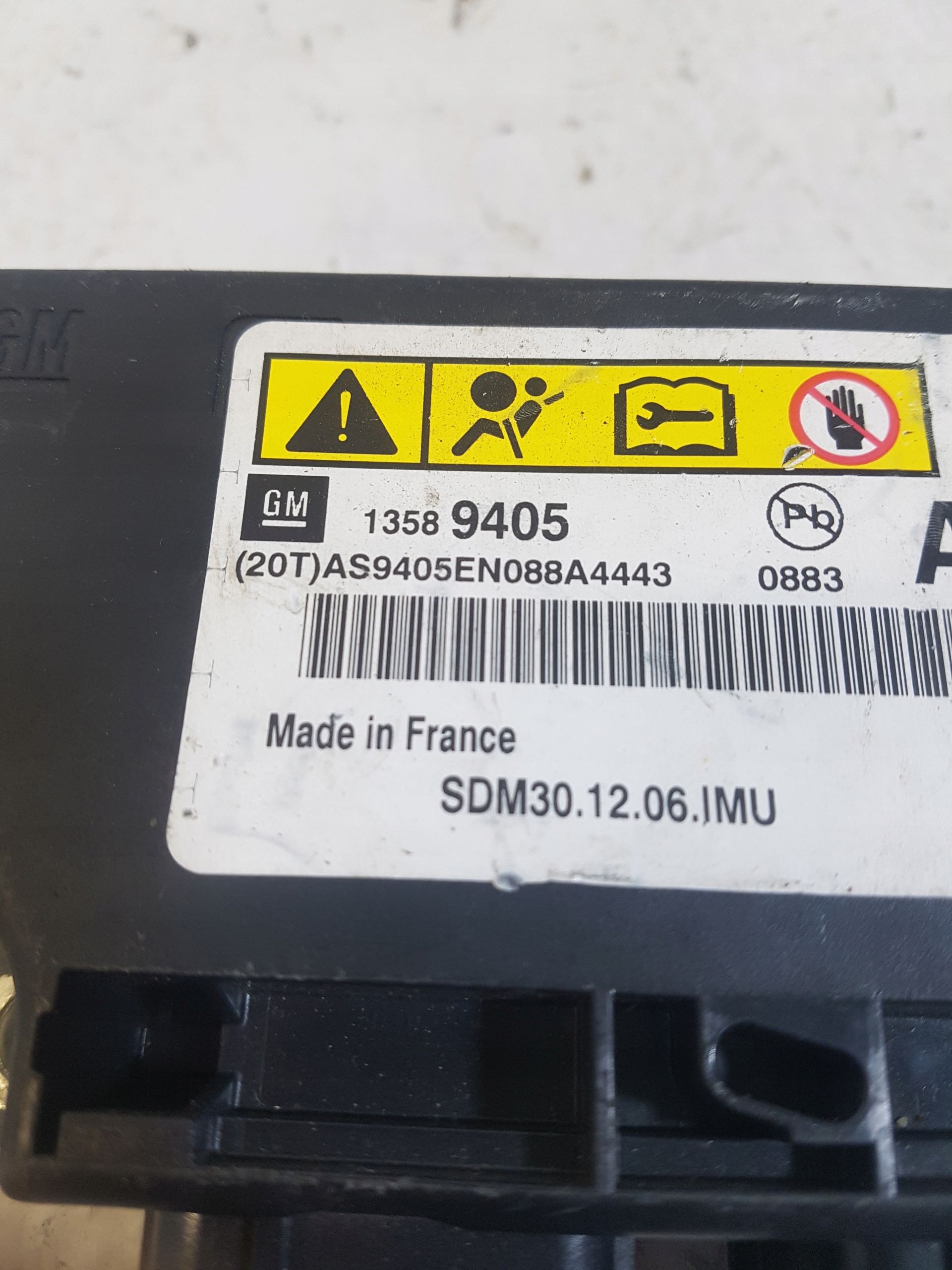 modulo airbag OPEL ADAM 13589405